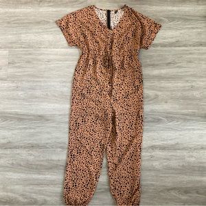 Shein Maternity Animal Print Jumpsuit